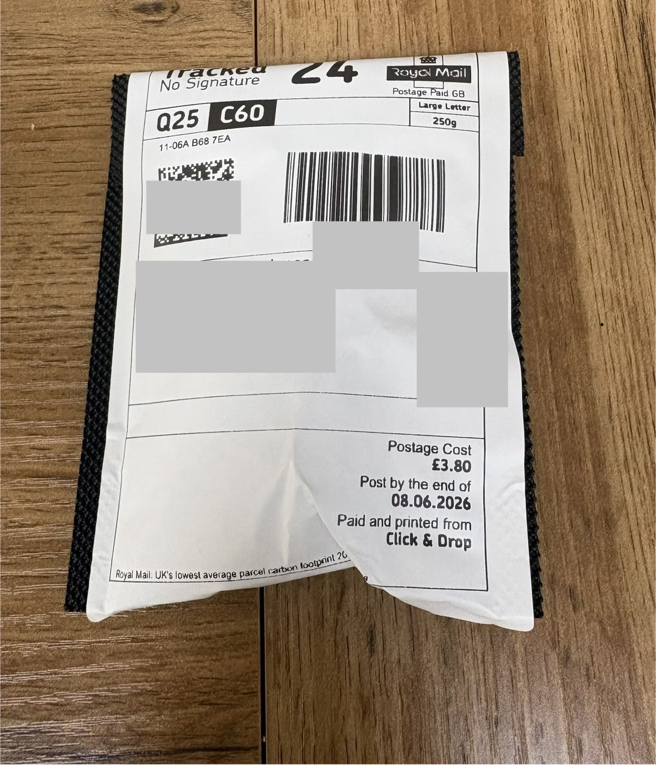 Royal Mail Tracked 24 — Sculpt Labs dispatch photo 1