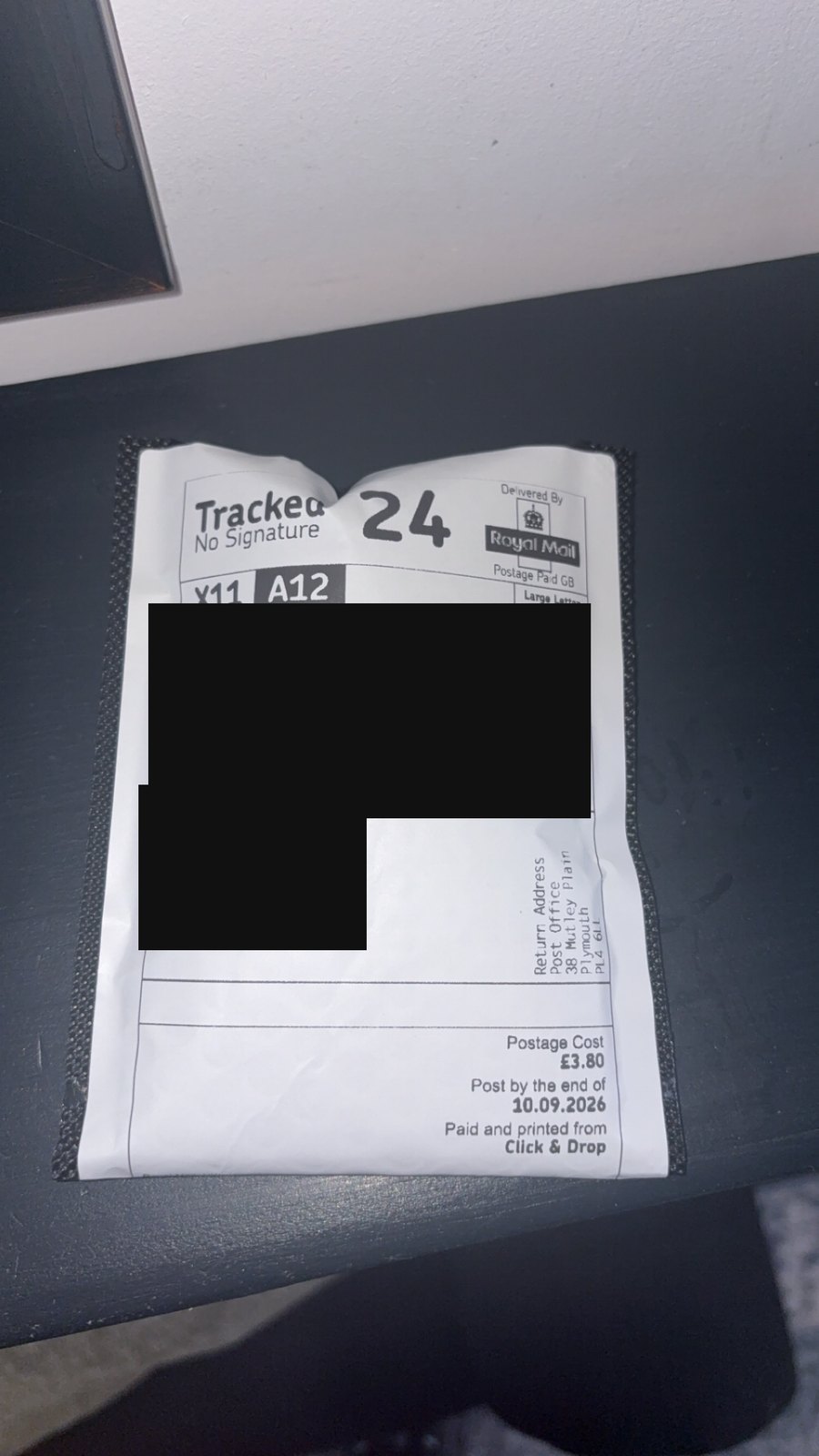 Royal Mail Tracked 24 — Sculpt Labs dispatch 16