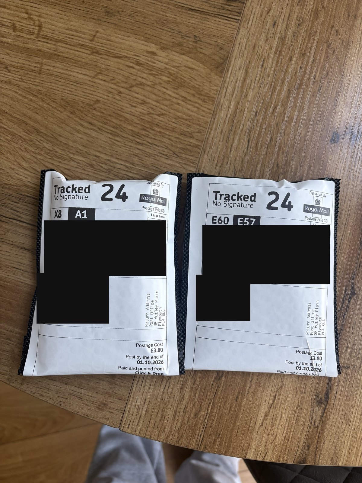 Royal Mail Tracked 24 — Sculpt Labs dispatch 19